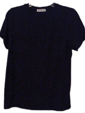 × Black Active Basic V-Neck Short Sleeve Women's Top